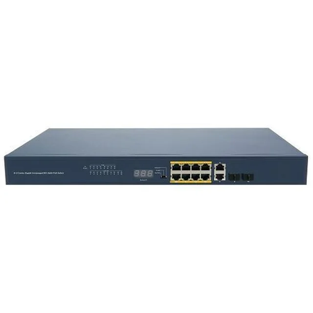 Εναλλαγή θυρών PoE 8 Gigabit, 2GE + 2SFP (συνδυασμός), 450W - PXW AP-SG1712BC