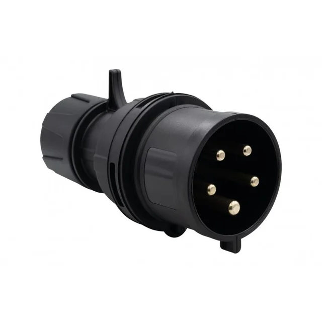 Enchufe 32A/5P 380V-415V /FE/ IP44 negro F7.0160