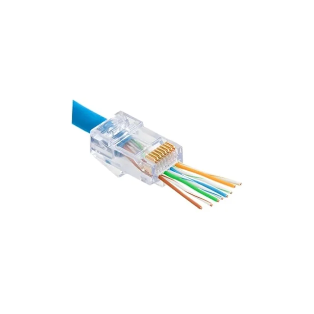 Enchufe RJ-45 UTP Cat.5e EZ Passthrough (100 unidades)