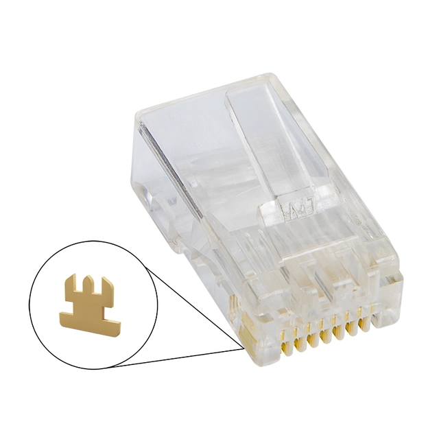 Enchufe telefónico 8p8c (RJ45) cable 100szt.