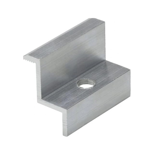 End clamp 40 mm silver
