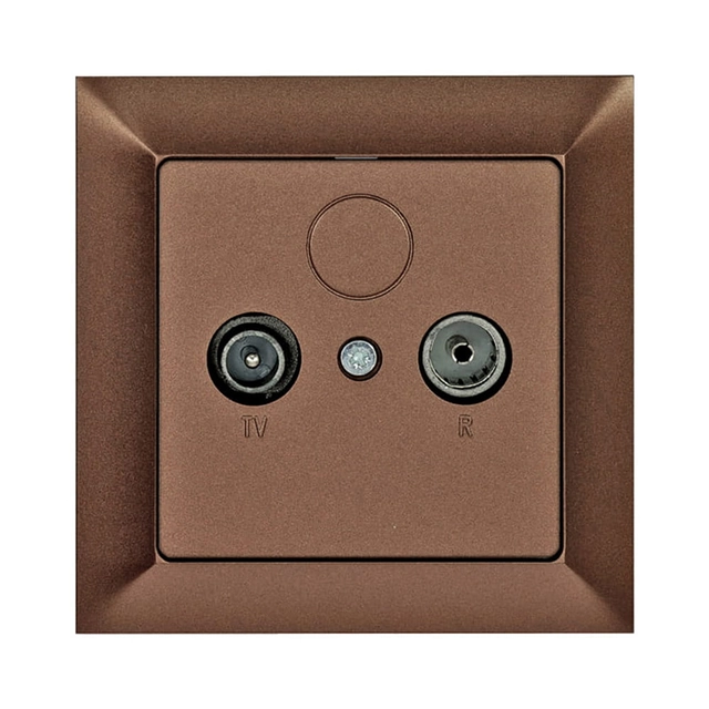 End subscriber socket "RTV" 6db p / t, with a frame - copper