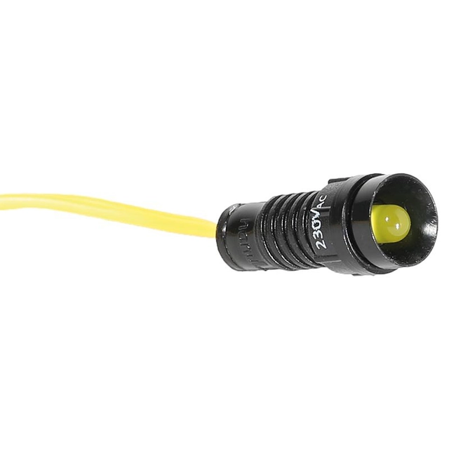 Ενδεικτική λυχνία LED D=5mm κίτρινος230V AC LS LED 5 Υ230AC