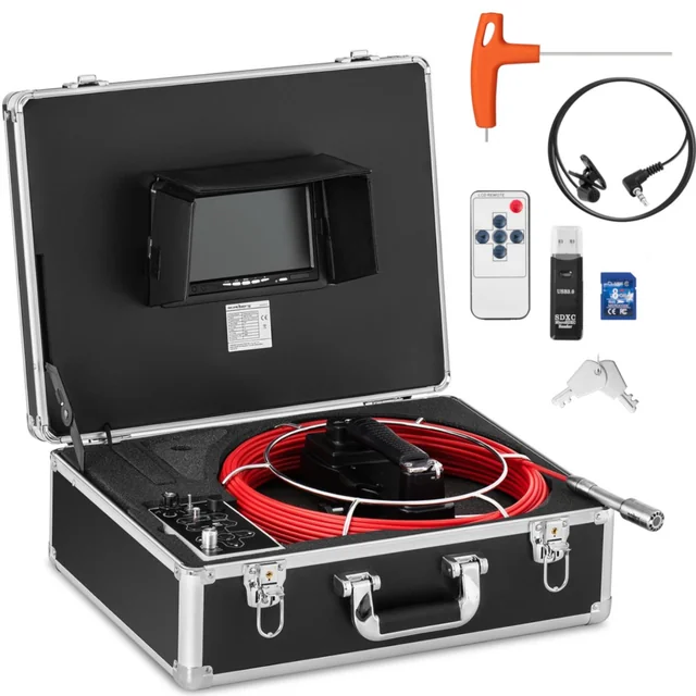 Endoscope diagnostic inspection camera in a case 12 LED TFT 7 '' SD 30 m