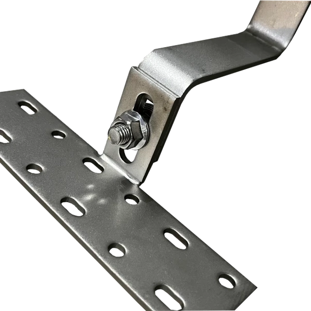 Enerack fixed roof hook for rail with screw, tile roof support structure