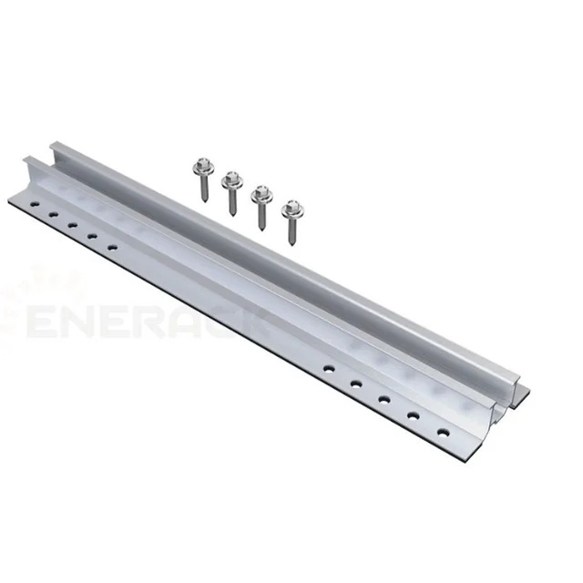 Enerack, Mini Rail, H-26mm, L-150mm, Argent, ERK-TRB-D10-150