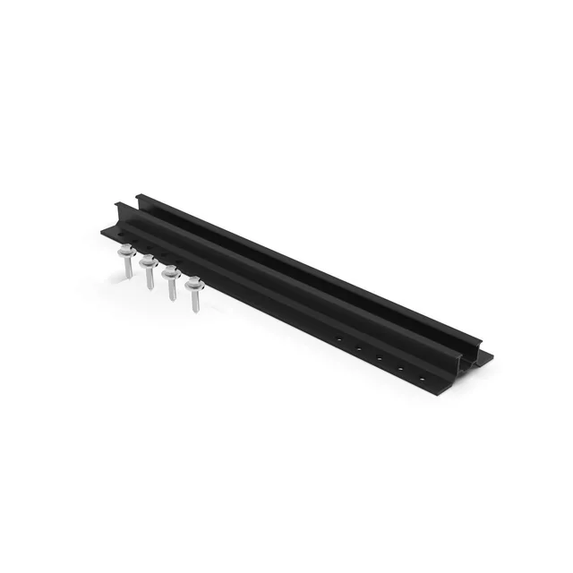 Enerack, Mini Rail, H-26mm, L-250mm, Črna, ERK-TRB-D10-250B