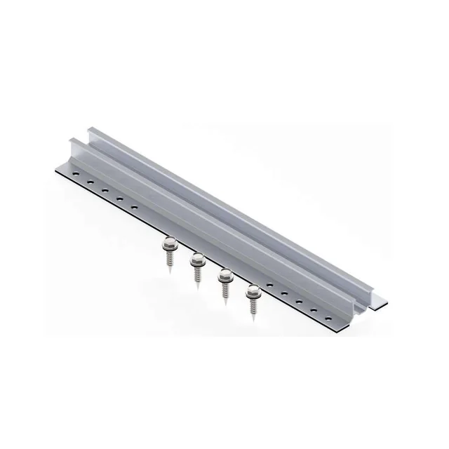 Enerack Mini Rail H-26mm L-385mm, Argento, ERK-TRB-D10-385