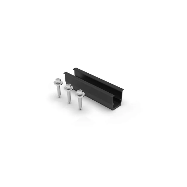 Enerack U Type. Micro rail. 29mm Black