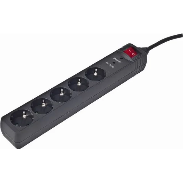 Energenie surge protection power strip 5 sockets 3 m black (SPG5-C-10)