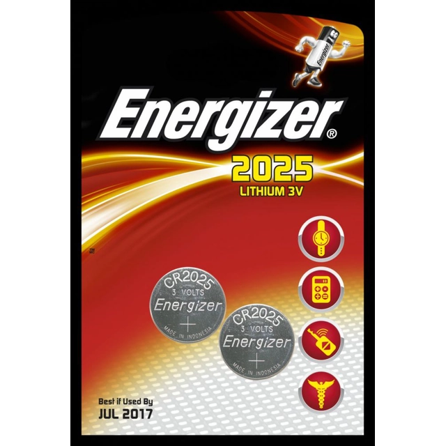 Energizer Battery CR2025 2 pcs.