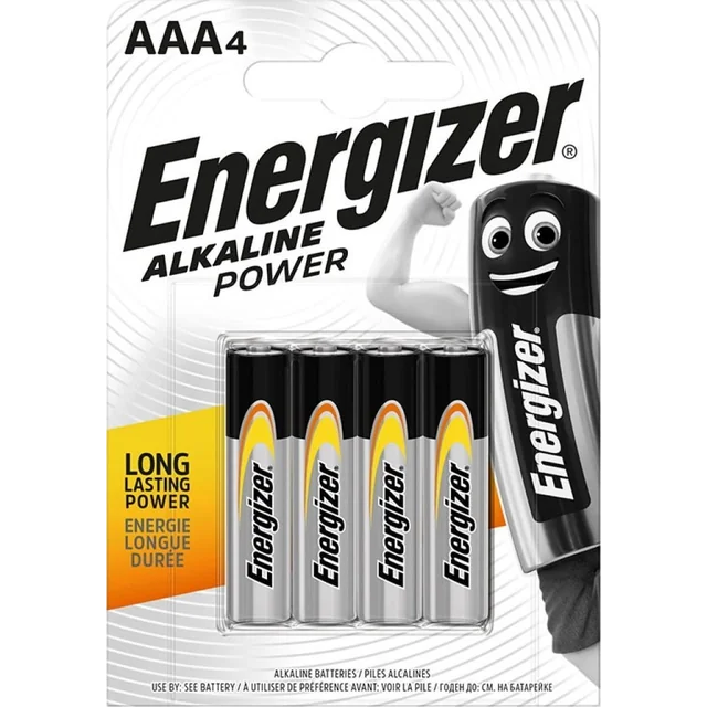 Energizer ENERGIZER BATERIE ALKALINE POWER AAA LR03 4 szt.