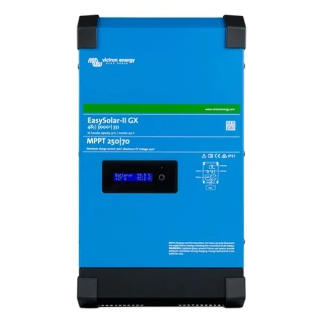 Enfaset batteriinverter, 48 V, 2400 W, oplader - Victron EasySolar-II GX PMP482307010