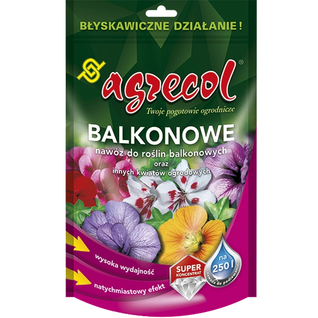 Engrais pour plantes de balcon et de jardin Agrecol Balkonowe 250g