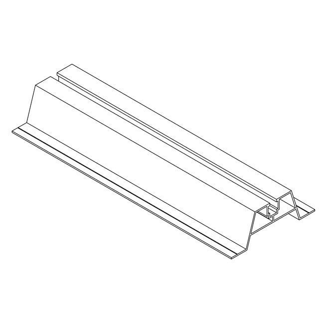 ENGROS 50x punte trapezoidală lungă - suport tablă trapezoidală 400mm x 40mm, mortare + etanșare