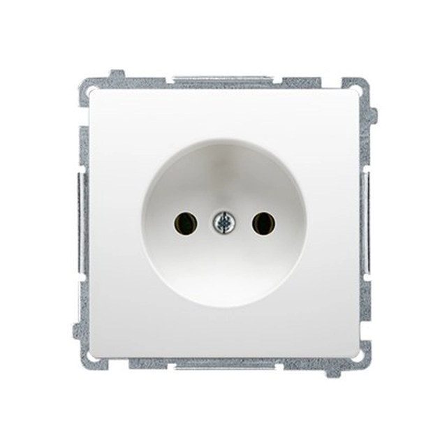 Enkel stopcontact zonder aarding BMG1.01/11 Basis witte module