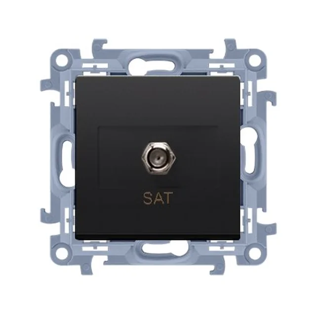 Enkele antennebus "F" (module), matzwart, SIMON10