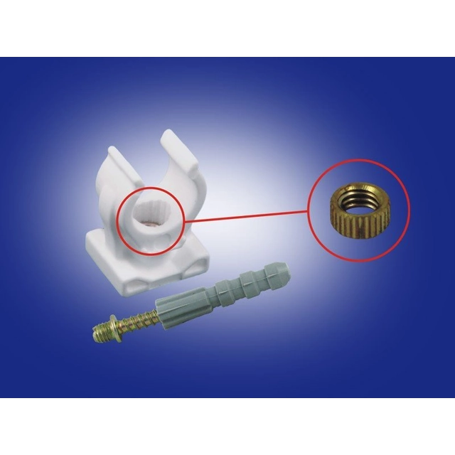 Enkele handgreep met een schroef met dubbele schroefdraad 25-28mm online (10szt in pakket)