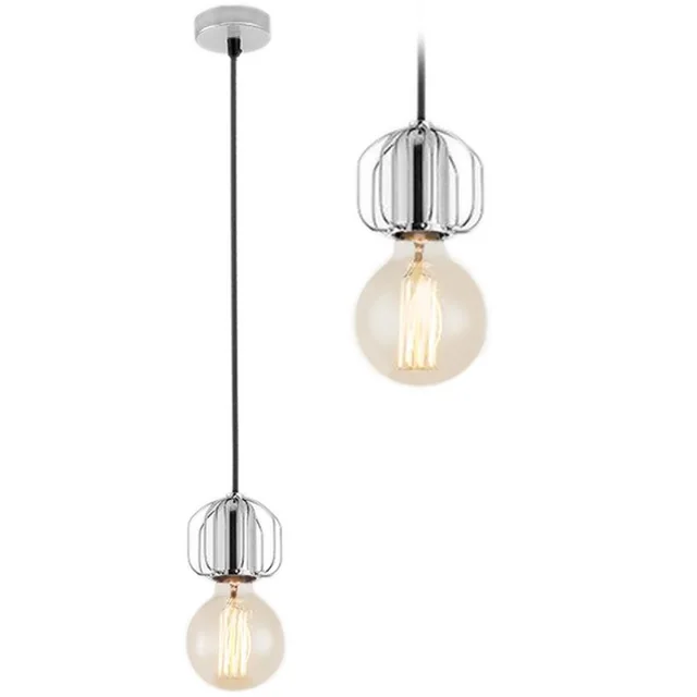 Enkele Loft Hangende Plafondlamp APP594-1CP CHROOM