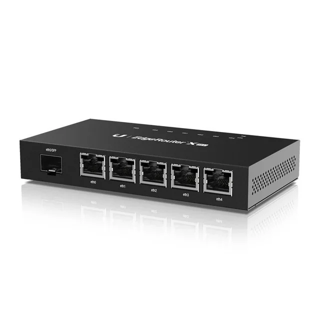 Enrutador Ubiquiti con puertos 5 Gigabit 1 Puerto SFP PoE pasivo - ER-X-SFP