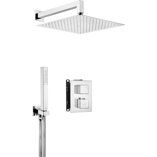 Ensemble avec boîte d'encastrement thermostatique Deante Square