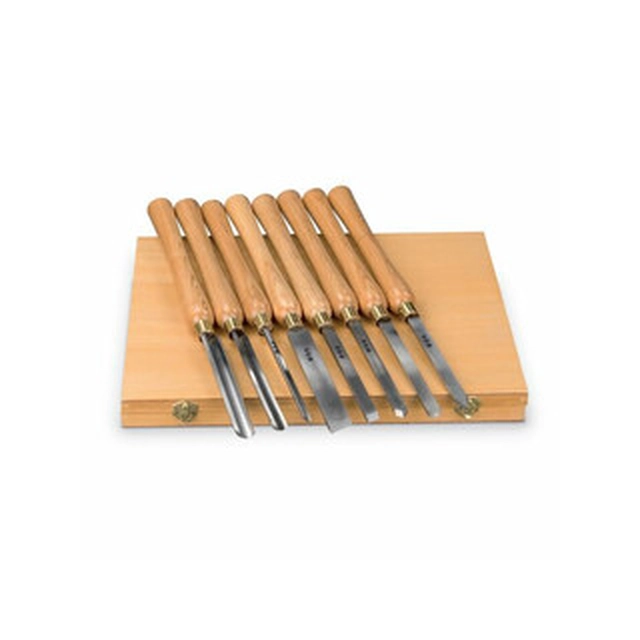 Ensemble de couteaux à tourner le bois Holzstar 8 pcs