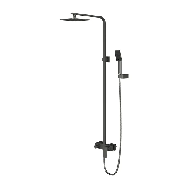 Ensemble de douche apparent Omnires Parma graphite