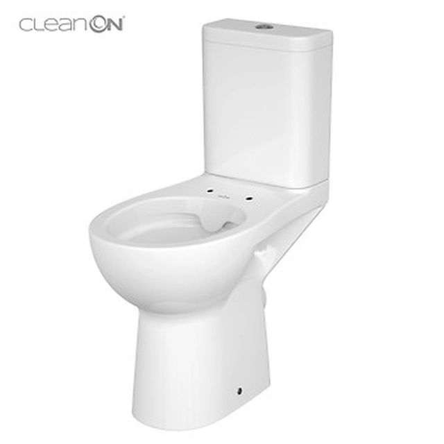 Ενσωματωμένη τουαλέτα Cersanit Etiuda, με CleanOn, για ΑΜΕΑ, χωρίς καπάκι