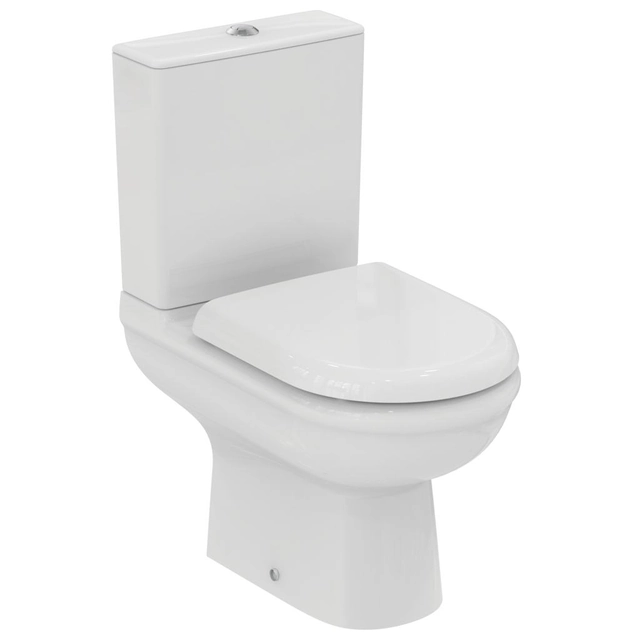 Ενσωματωμένο WC Ideal Standard, Exacto RimLS+ με ρεζερβουάρ και καπάκι με μαλακό κλείσιμο