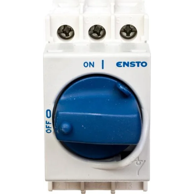 Ensto Scheidingsschakelaar 3P 40A met blauwe knop KS 3.40