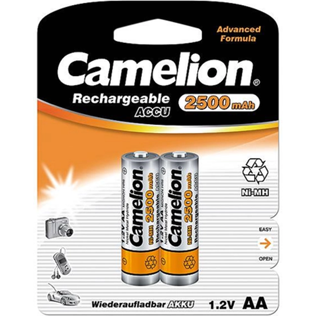 Επαναφορτιζόμενη μπαταρία AA Camelion / R6 2500mAh 2 τεμ.