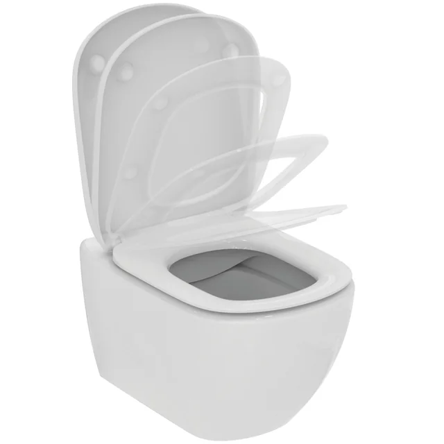 Επιτοίχιο WC Ideal Standard Tesi, Rimless LS+, με κουμπώματα EasyFix