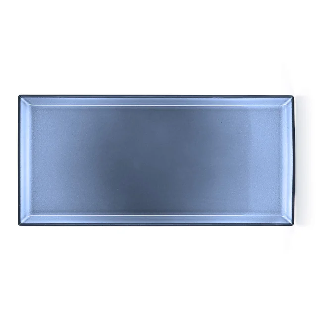 EQUINOXE Rectangular plate 32,5x15 cm, blue