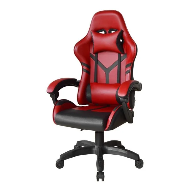 Ergonomic gaming chair with neck and back cushions,