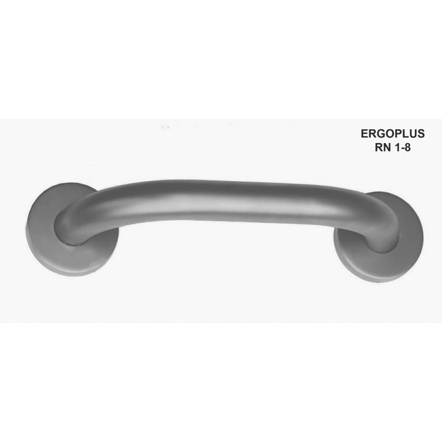 Ergoplus straight handrail,300 mm, Inox, satin surface finish