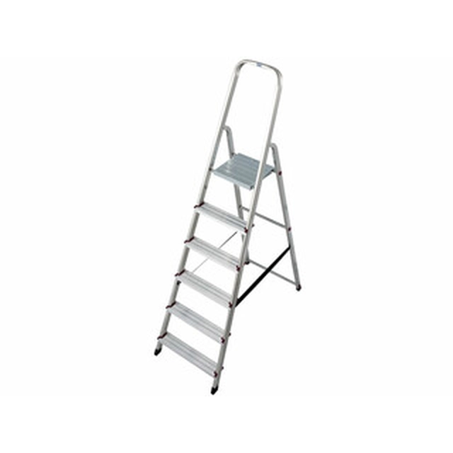 Escalera doméstica Krause Número de peldaños: 6 pcs | Altura del podio: 1,2 | Aluminio