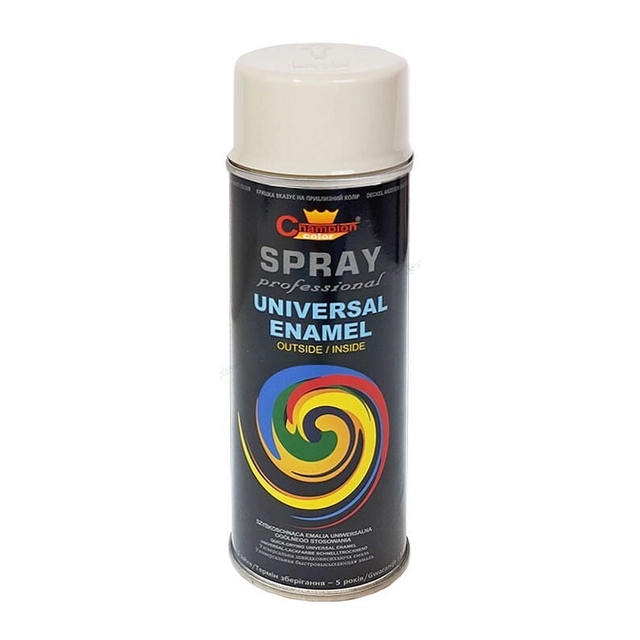 Esmalte universal en spray Champion Professional blanco mate 400ml