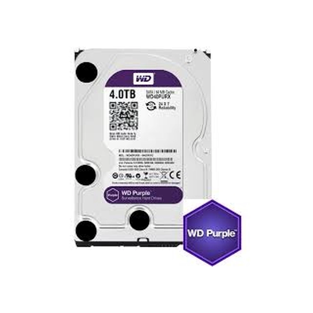 Εσωτερικός σκληρός δίσκος Western Digital Surveillance Μωβ 4TB WD40PURX