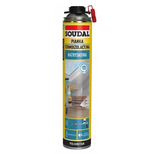 Espuma de isolamento térmico em spray Soudal 700 ml