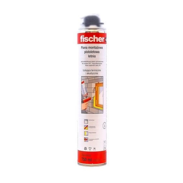 Espuma de montaje para pistola Fischer PUP 750 ml