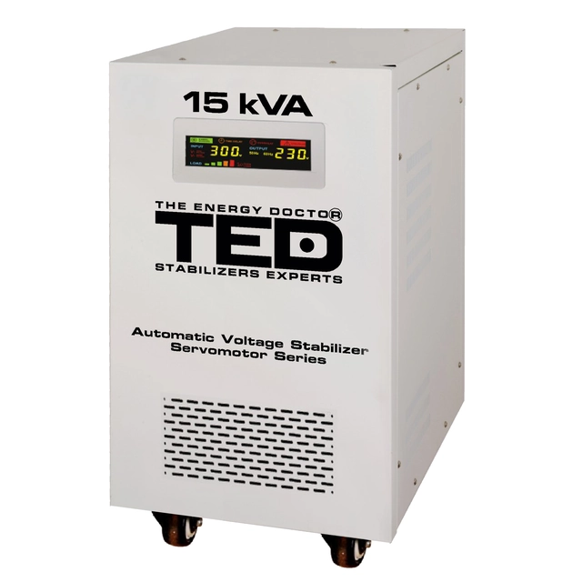 Estabilizador de red máxima 15KVA-SVC con servomotor monofásico TED000095