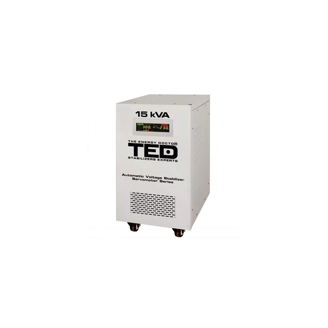 Estabilizador de red máxima 15KVA-SVC con servomotor monofásico TED000095