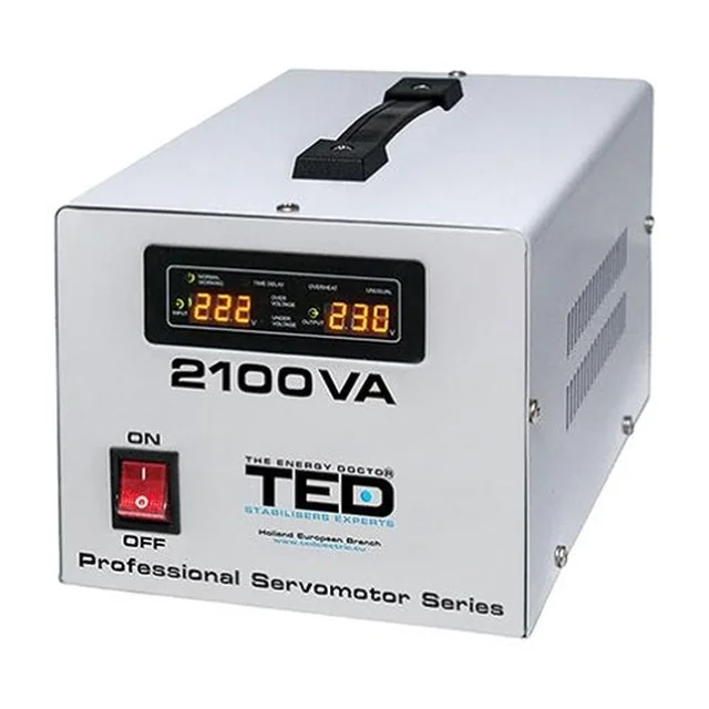 Estabilizador de tensión servomotor 2100VA - TED VC2100