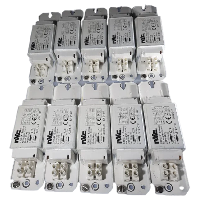 Establecer 10 bobinas electromagnéticas de cuerpo de neón para tubos fluorescentes 1x36W o 2x18W