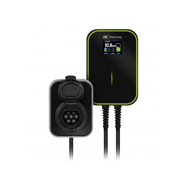 Estação fixa Wallbox GC EV RFID PowerBox com soquete tipo 2, 22 kWh, para carregar carros elétricos e híbridos plug-in