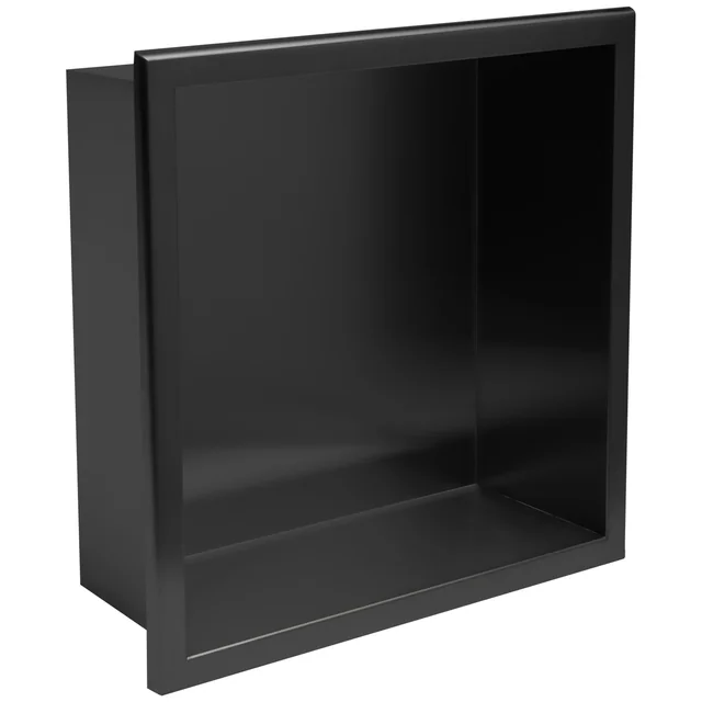 ESTANTE DE BAÑO 30x30 negro mate