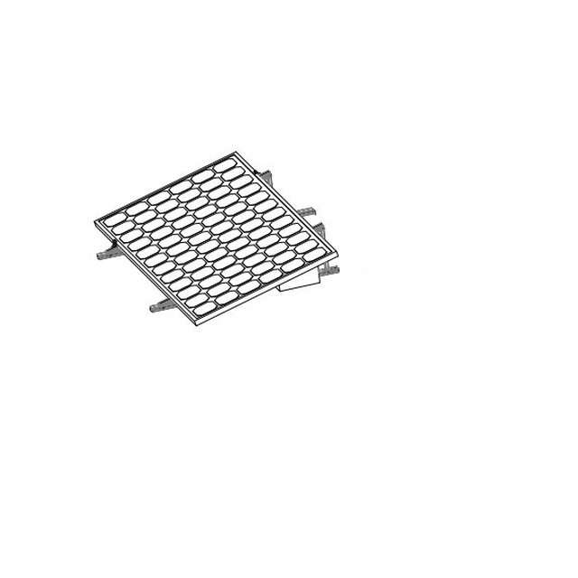 Estructura de lastre de aluminio en posición horizontal 20st sobre 1 Módulo fotovoltaico