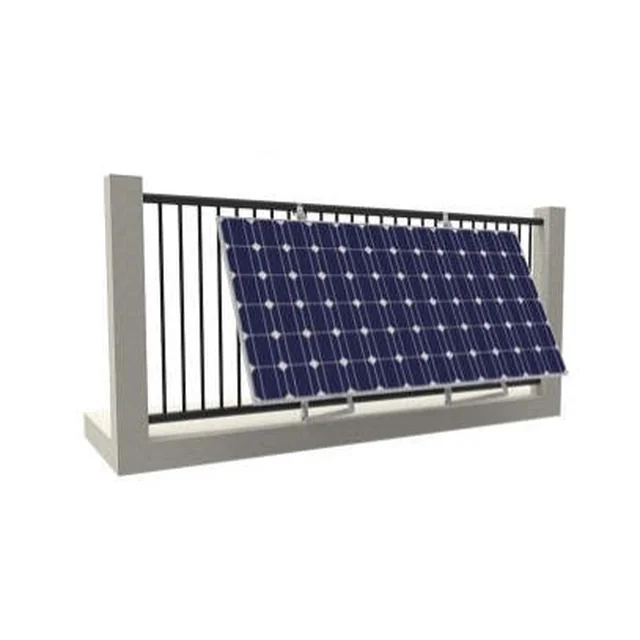 Estrutura de alumínio para sistema fotovoltaico de varanda