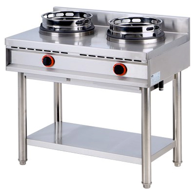 Estufa de gas WOK 2x10 kW K2G Redfox