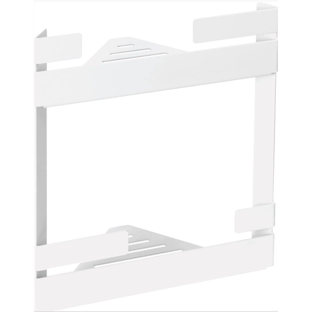 Etagère d'angle double Deante Mokko, blanc - 5% REMISE supplémentaire avec le code DEANTE5